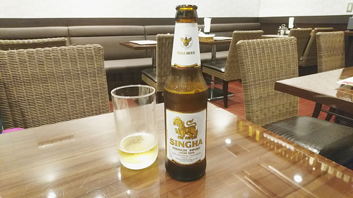 赤羽タイ料理PAPAYAで注文したビール