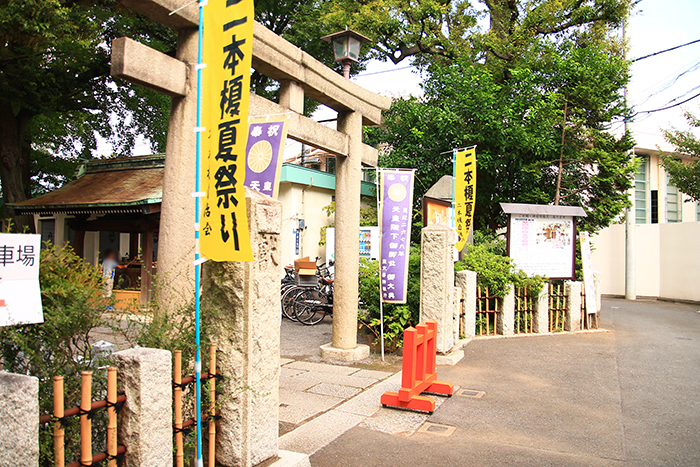 西ヶ原の七社神社の二本榎夏祭り