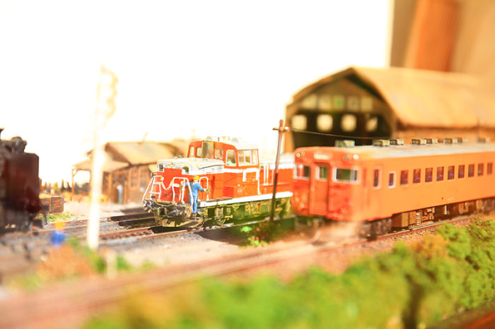 田端のそば処浅野屋の鉄道模型