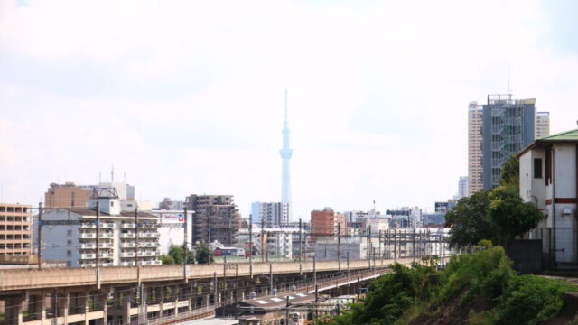 田端駅 スカイツリー