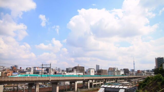 田端駅 スカイツリー