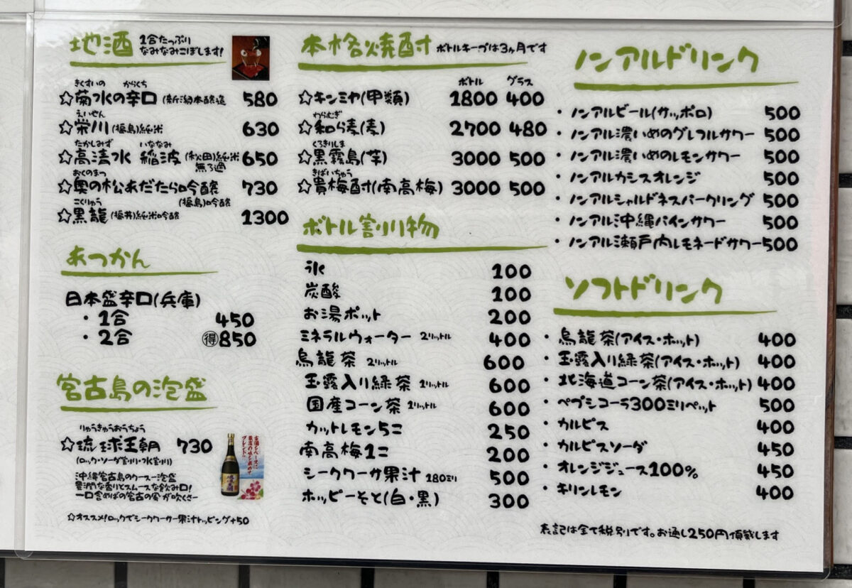 王子 もつ焼居酒屋 松ちゃん