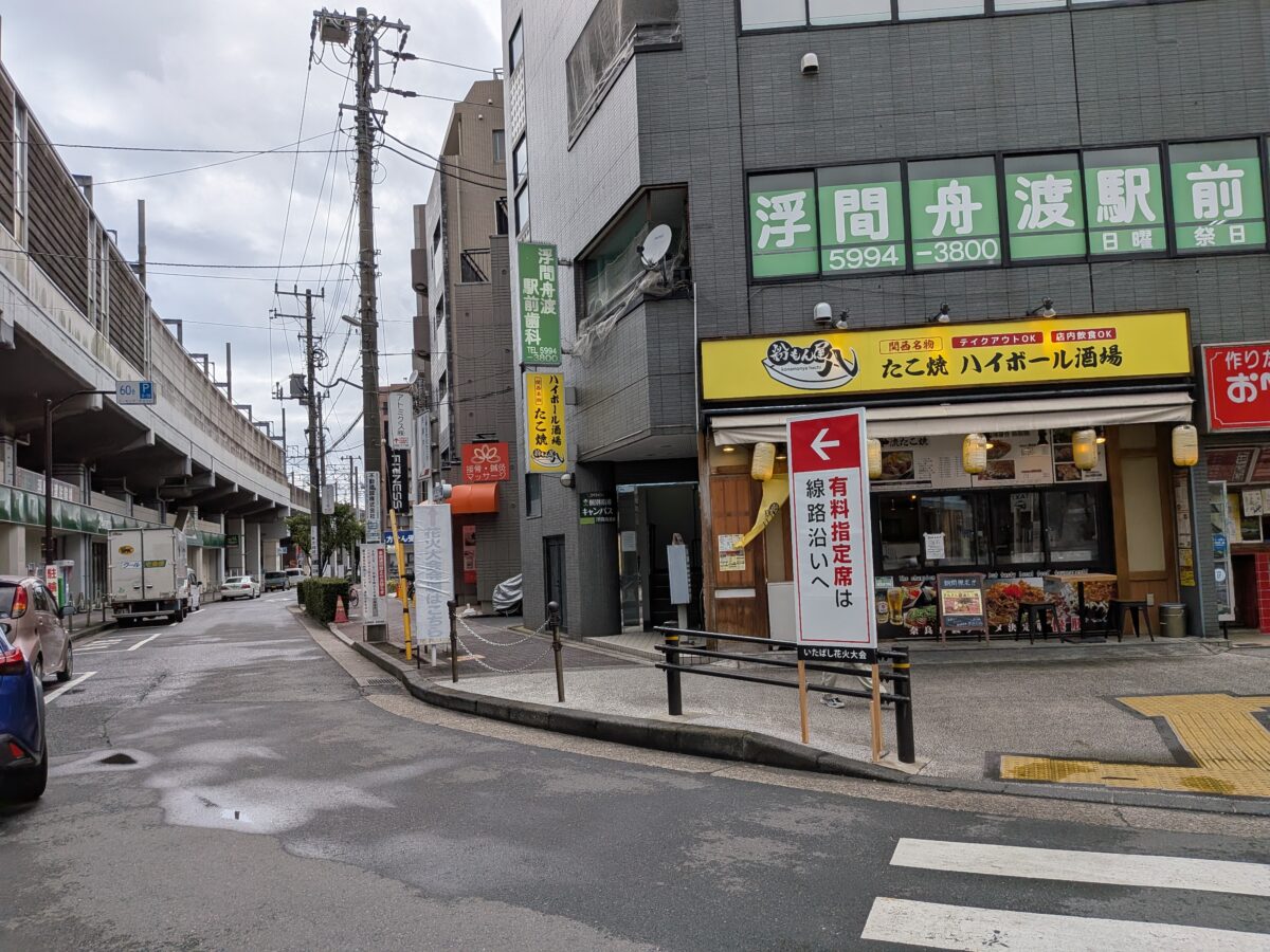 JR浮間舟渡駅前