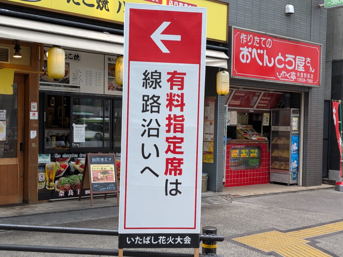 JR浮間舟渡駅前