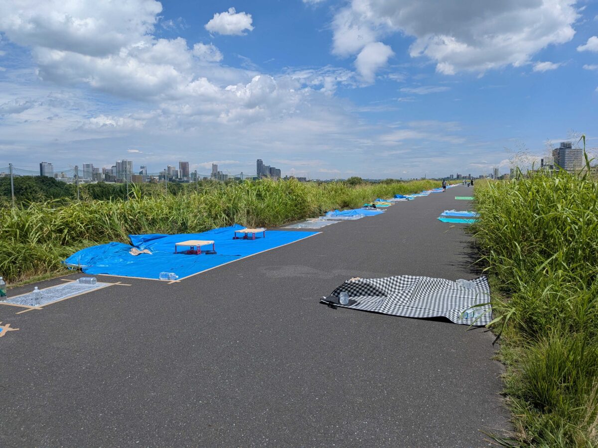 いたばし花火大会13時頃の様子