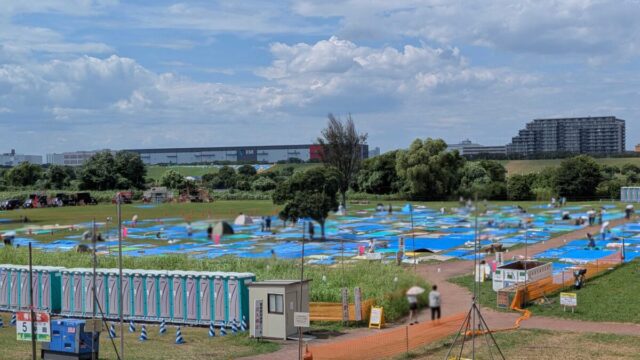 いたばし花火大会一般席4エリアあたり