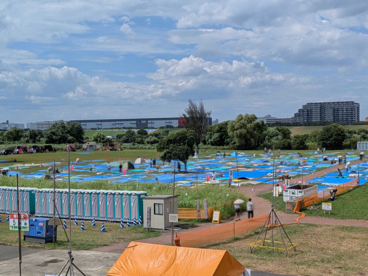 いたばし花火大会一般席4エリアあたり