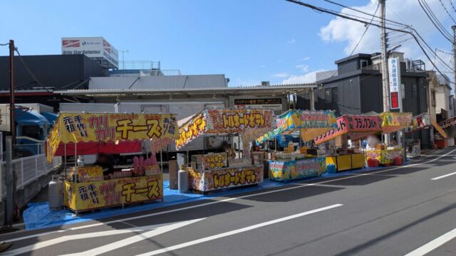 いたばし花火大会屋台の様子
