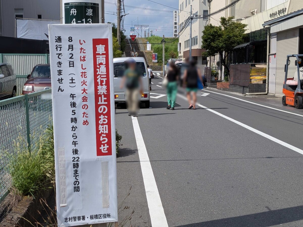 いたばし花火大会屋台の様子