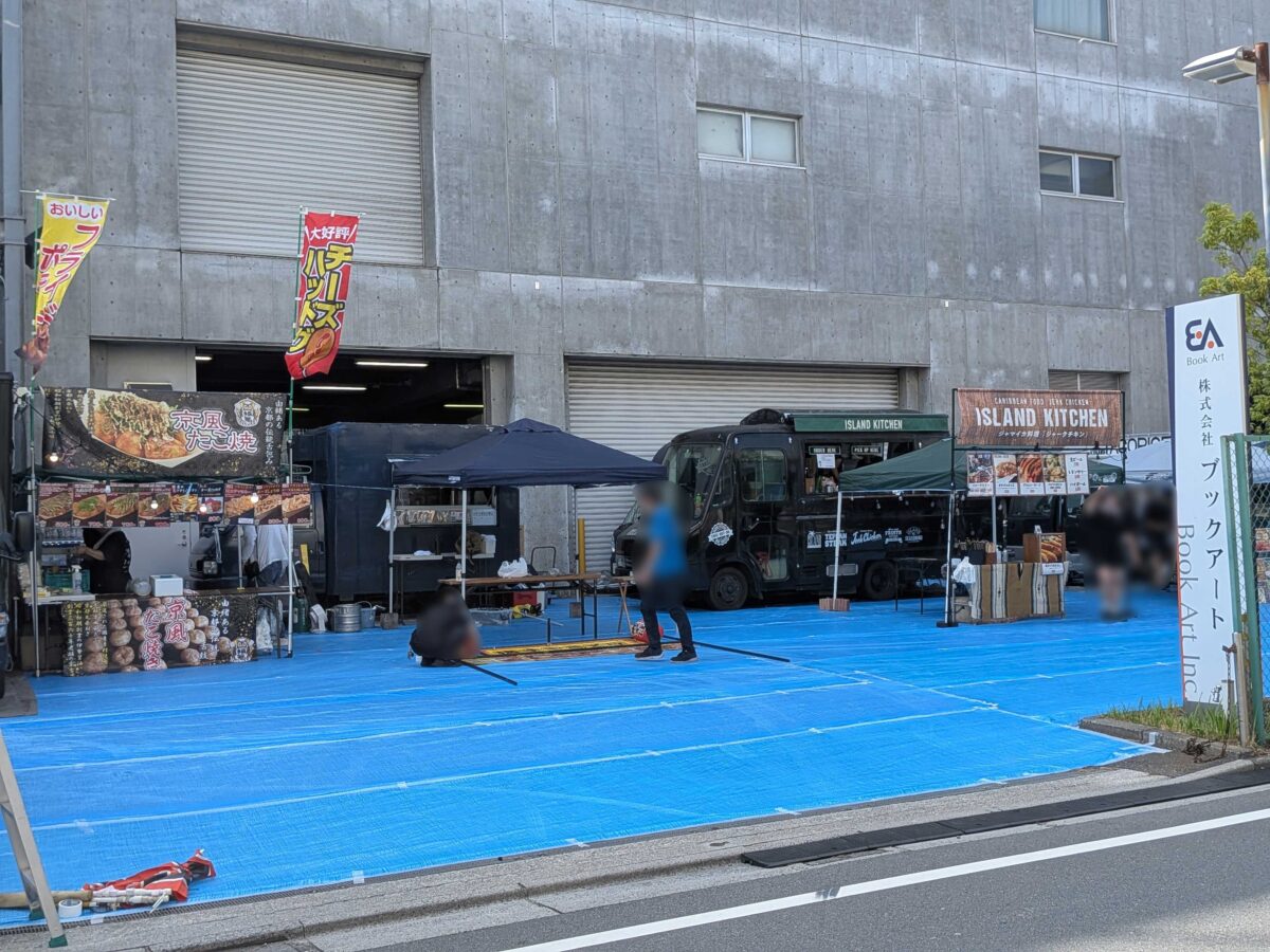 いたばし花火大会屋台の様子