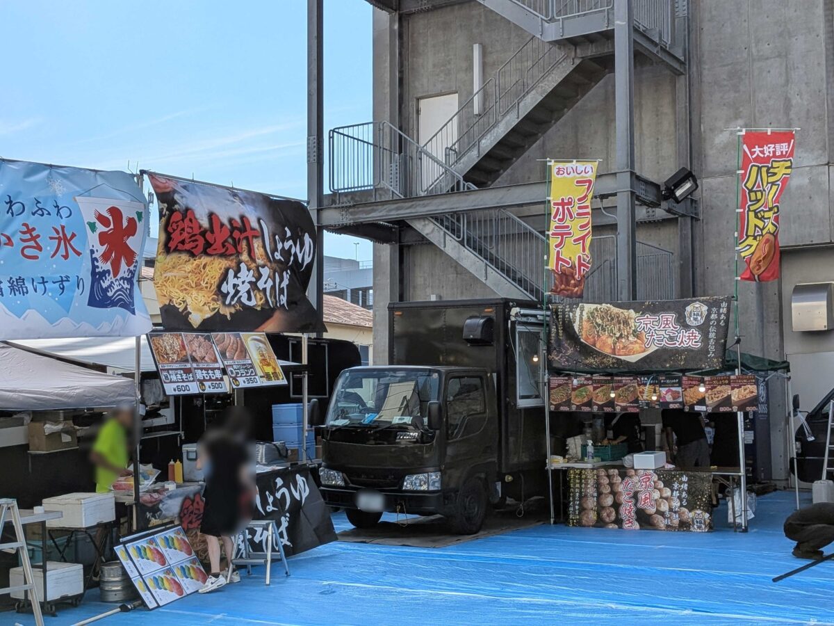 いたばし花火大会屋台の様子