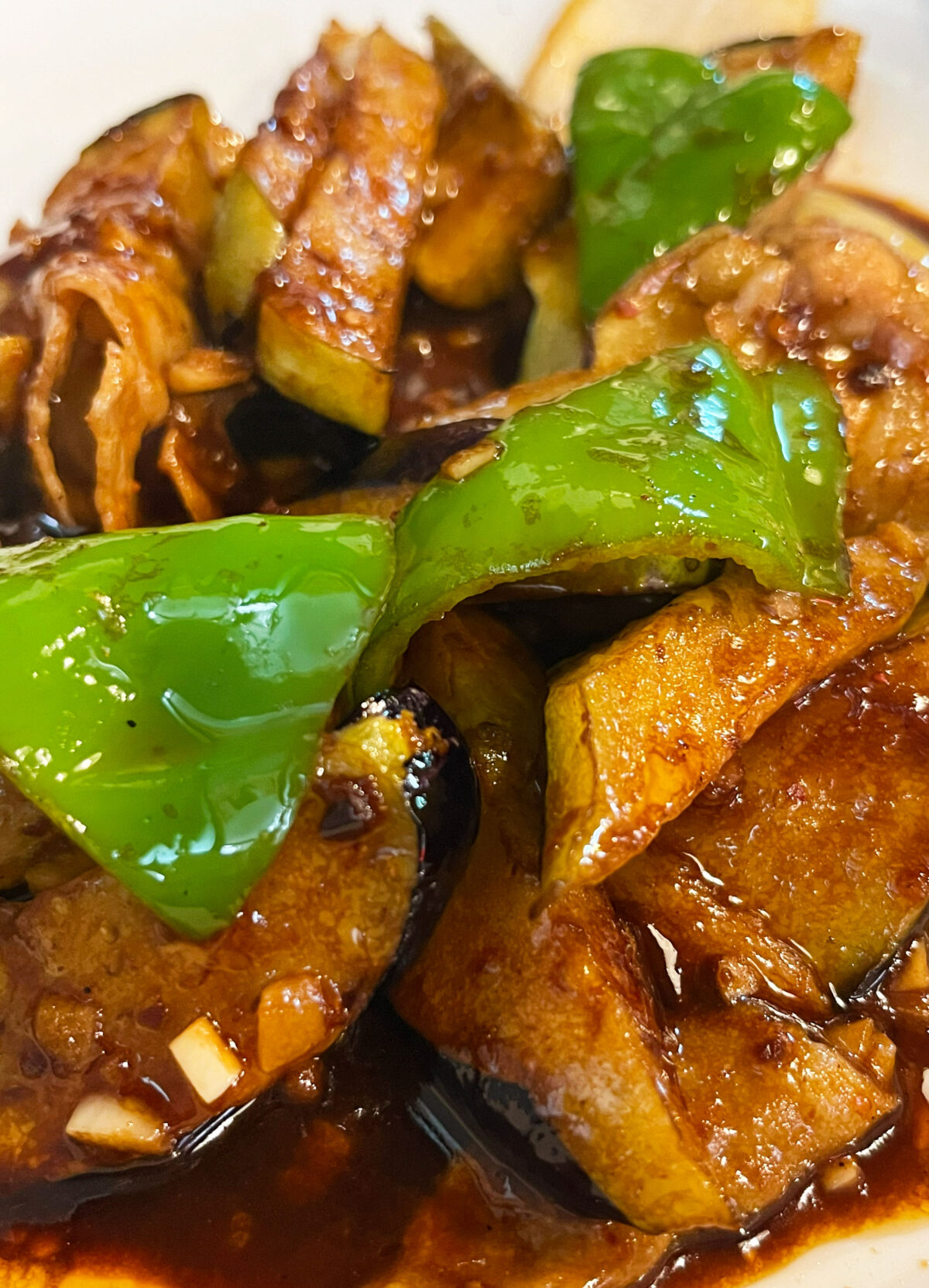北赤羽 天栄 茄子味噌炒定食