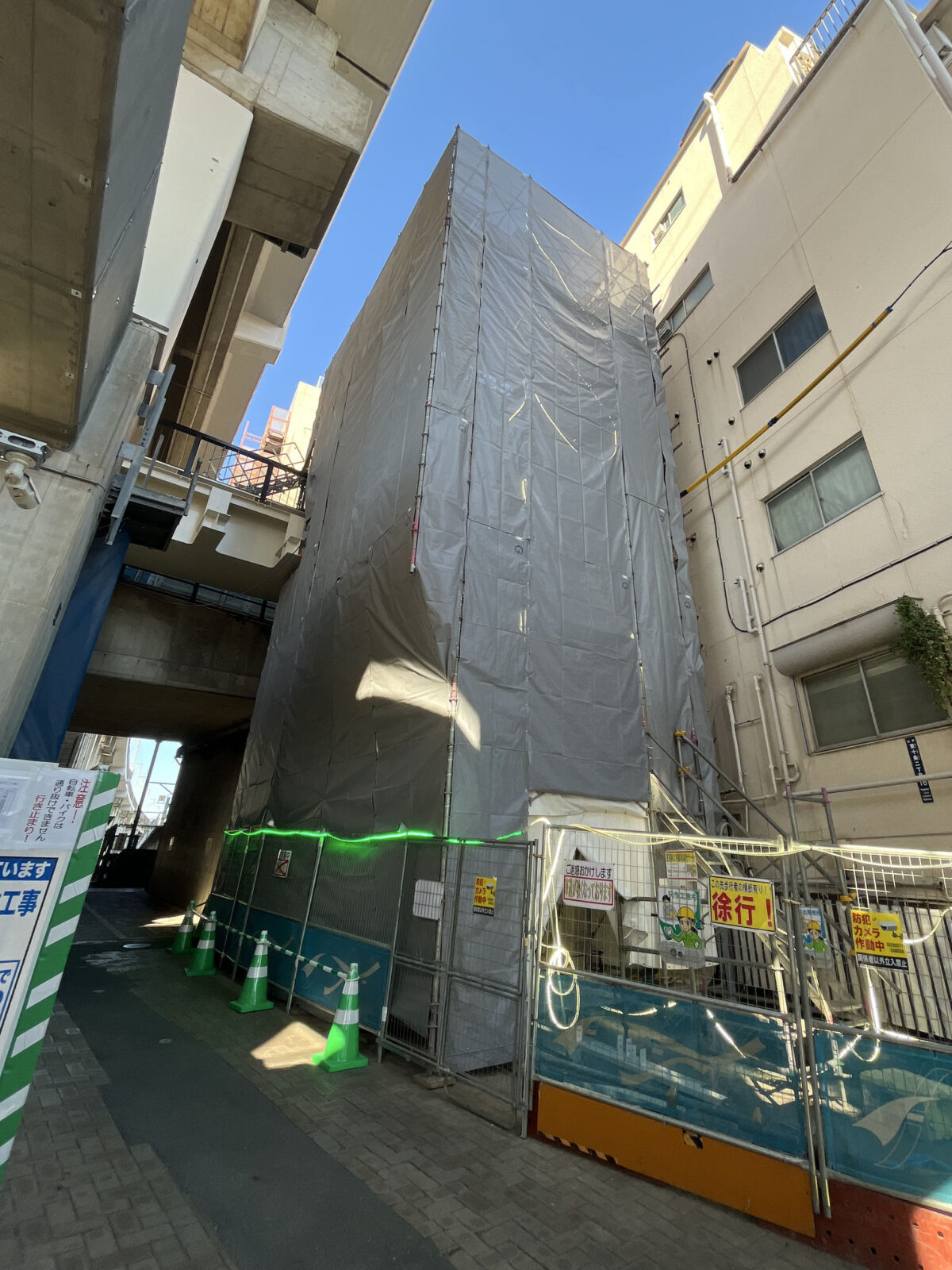 東十条駅南口 エレベーター工事