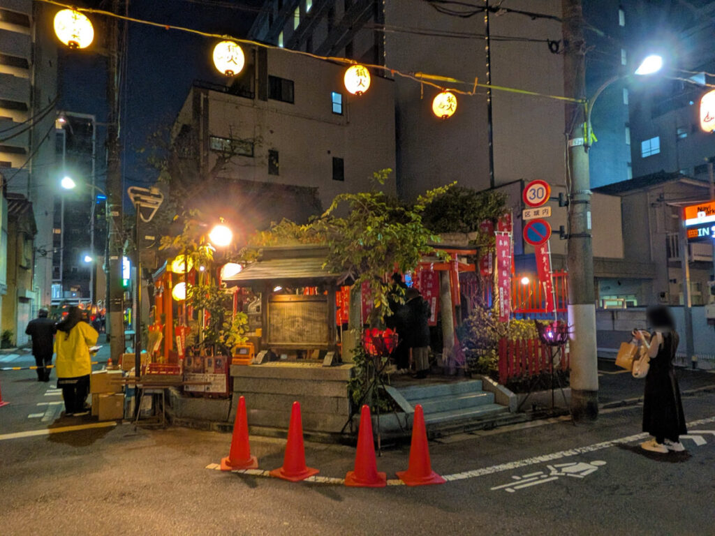 狐の行列 王子周辺 17時30分ごろの様子