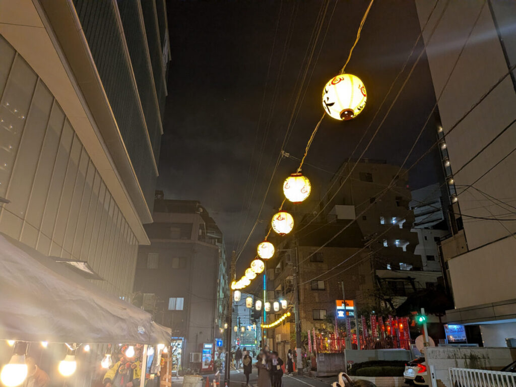 狐の行列 王子周辺 17時30分ごろの様子